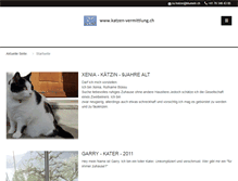 Tablet Screenshot of katzen-vermittlung.ch